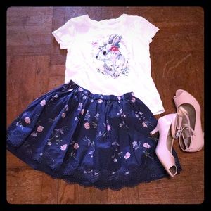 Girls skirt and top bundle
